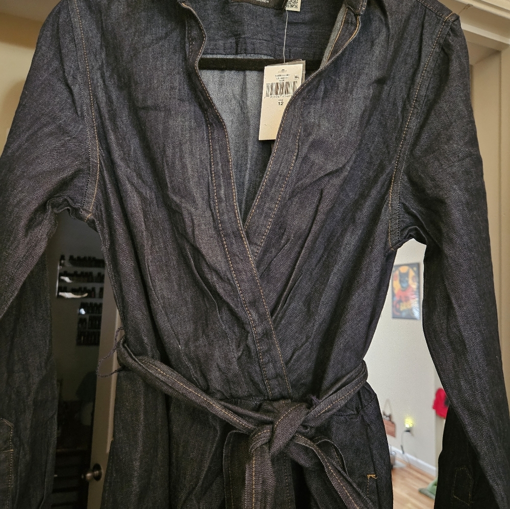 NWT Ralph Lauren Denim Belted Dress - Picture 4 of 5